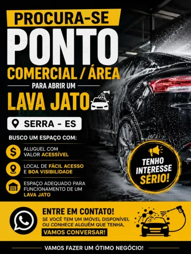 PROCURA-SE PONTO COMERCIAL EM SERRA/ES