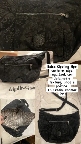 Bolsa Kippling preta