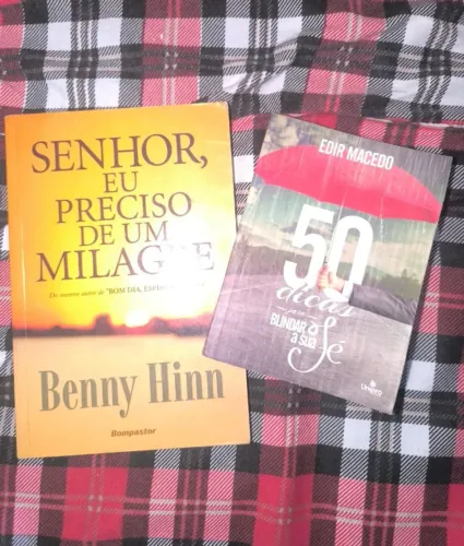 Combo livros religiosos - Senhor eu preciso de um milagre / 50 dicas para blindar sua fé