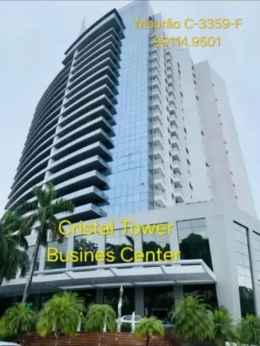 Espetacular Oportunidade, Alugo Sala no CRISTAL TOWER com 127m2. Mobiliada. Pronta pra uso