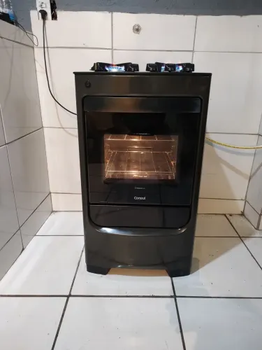 Fogão Consul mesa de vidro 