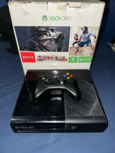 Xbox 360 Destravado 120Gb Na Caixa + Controle + 15 Jogos Instalados