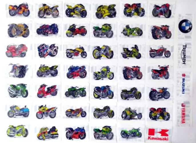 Multitransfer HotMoto Duas Rodas - Panini - Lote com 42 Unidades - 2005