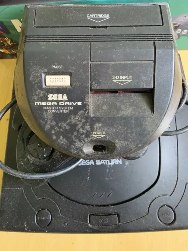 Master System Converter Tectoy vermelho original p/ Mega Drive
