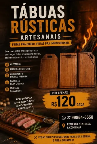 TÁBUAS DE CARNE RÚSTICAS