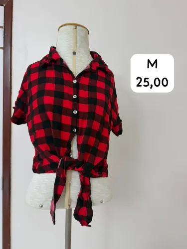 Camisa xadrez quadriculada junina