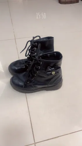 Bota  infantil preta n34