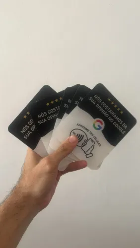 10x Placas nfc avaliação Google 