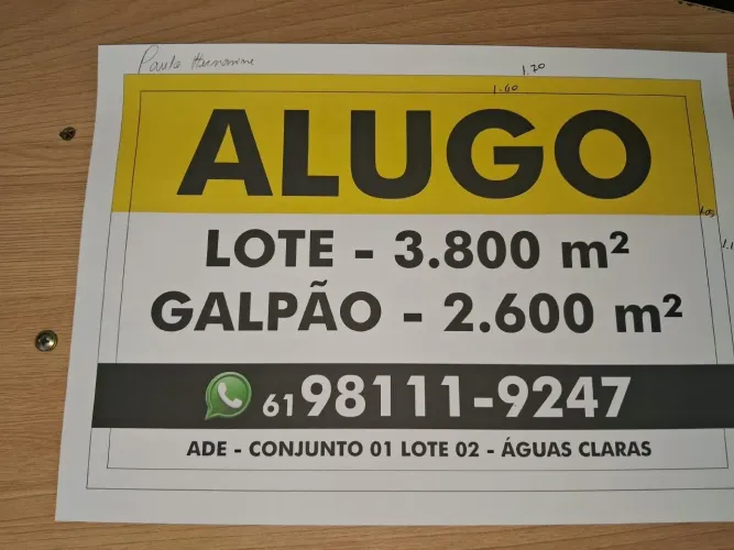 Alugo galpão