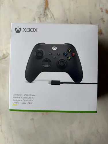 Controle Xbox Original Preto com Caixa ? USB-C com Mau Contato