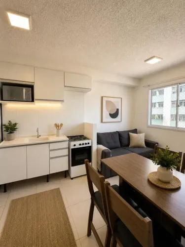 APARTAMENTO MOBILIADO PARA LOCAÇÃO NA MOOCA | 2 DORMITÓRIOS | 35 m² | COM LAZER | PERTO DO