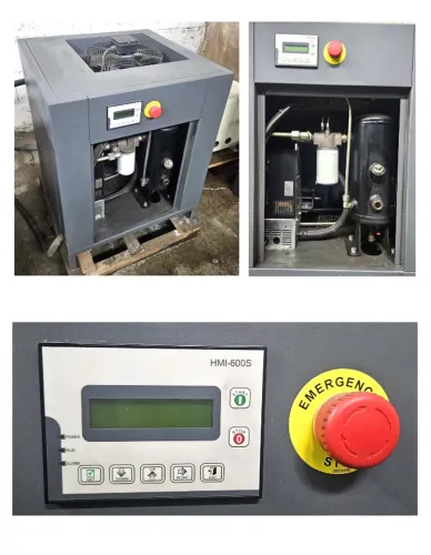 Compressor de ar de parafuso 10hp + secador de ar + Transformador trifásico