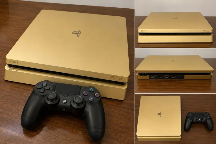 PS4 SLIM DOURADO EDIÇÃO LIMITADA 