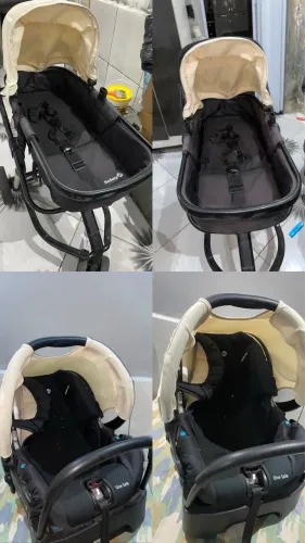 Carrinho de bebê berço Moisés + bebê conforto