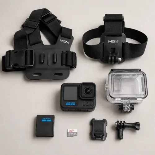 GoPro HERO13 Black + Cartão SanDisk 128GB e Kit de Acessórios
