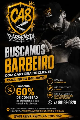 Contrata barbeiro Oportunidade barbearia