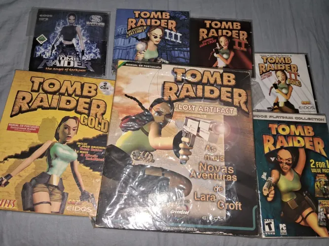 Coleção jogos originais de PC Tomb Raider Lara Croft clássicos 