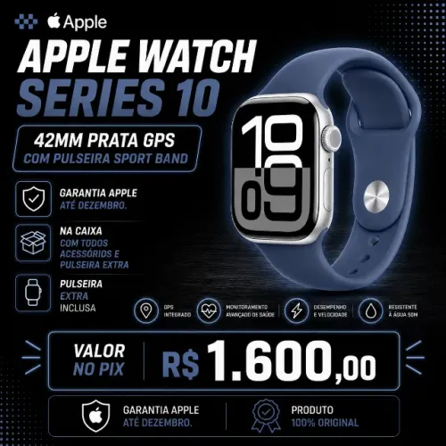 Apple Watch Series 10 GPS 42mm Com Garantia Appel
