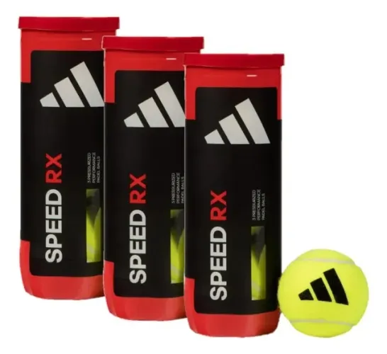 Bolas De Padel adidas Speed Rx X3 Kit Com 3 Tubos