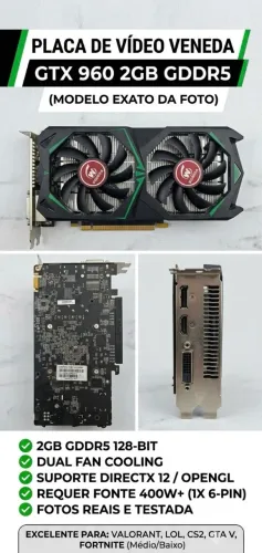 Placa de vídeo GTX 960