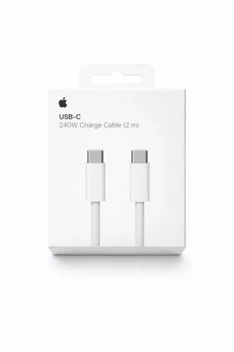 Cabo USB-C Apple 240W 2m Carregamento Rápido Novo Lacrado