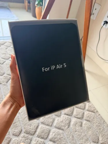Capa Magnética Suporte Caneta iPad Air 5 10.9" TPU Preta