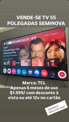 Televisão 55 polegadas nova