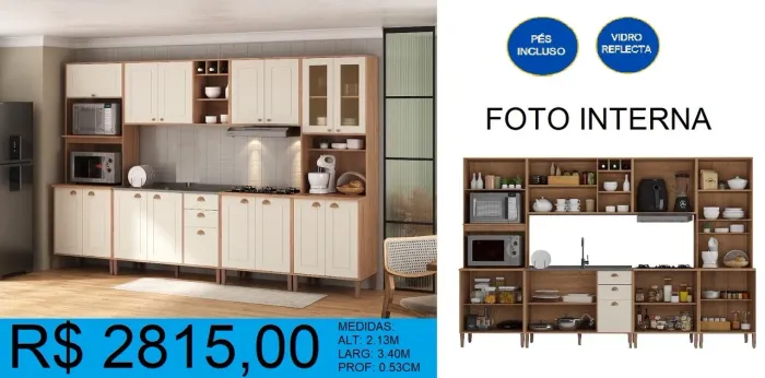 Cozinha americana -Entregue e instalada