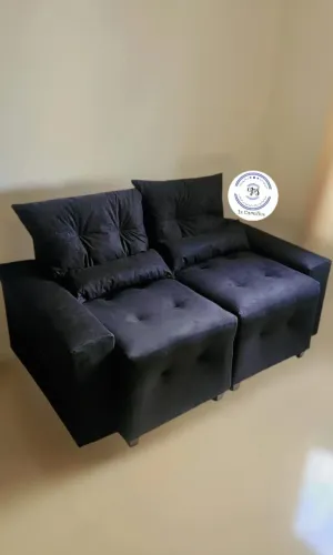 SOFA RETRÁTIL PRETO 