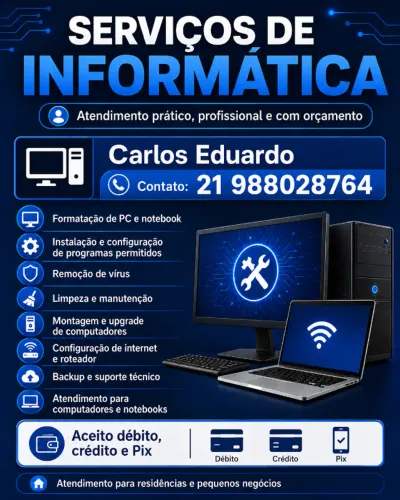 Suporte Técnico em Informática | Formatação, Vírus e Upgrade