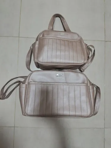Bolsa maternidade Rosê Metálica Usada