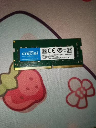 Memória ram ddr4 notebook 16gb
