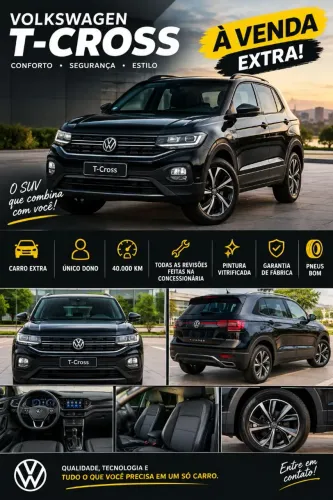 Volkswagen T-Cross Sense 1.0 TSI Flex 5P Aut. 2025