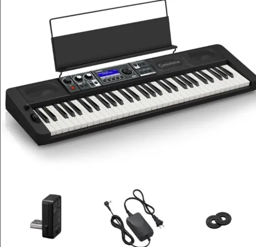 Casio CT-S500 - NOVÍSSIMO + BAG ACOLCHOADA + TODOS OS ACESSÓRIOS