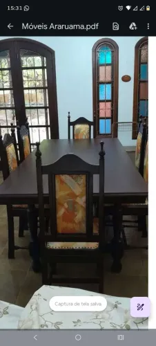 Mesa Jantar Madeira Escura