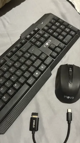 Kit teclado + mouse + adaptador