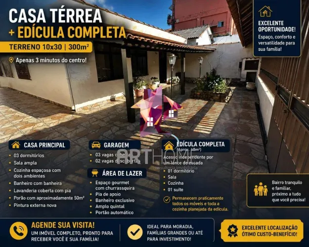 Casa Residencial à venda em Ribeirão Pires (Bairro Colônia) | 3 dorm, 1 suíte | 5 vagas