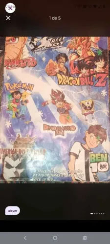 Álbum anos 2008 figurinhas 