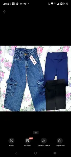Calça bermuda menina 6 anos