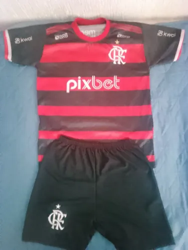 Kit infantil, camisa + calção do Flamengo