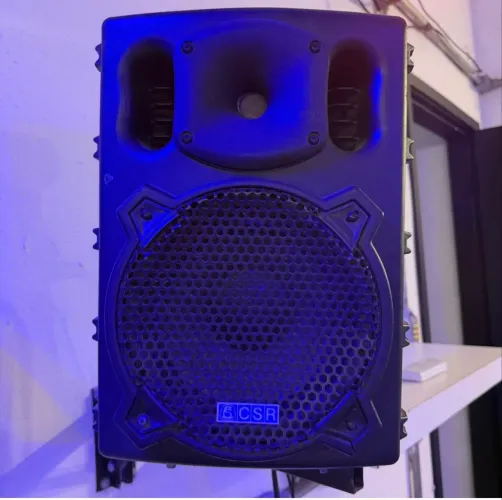 Título para a OLX: 3 Caixas de Som Ativas CSR 100W RMS - Ótimo Estado
