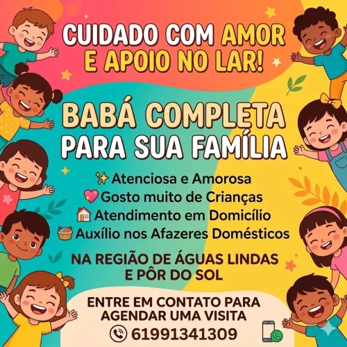 Baba disponível ( fixo e diárias ) 