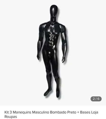 Vendo maniquim masculino são 3 unidades