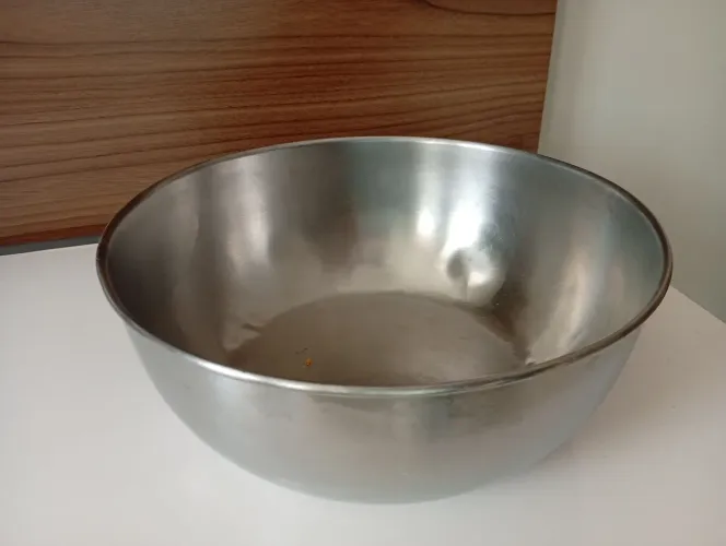 Tigela de inox redonda 