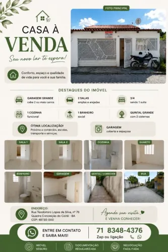 Vendo casa em conceição do coité