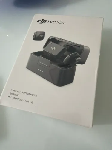 Microfone Dji Mic Mini(2 Microfones + 1 Receptor + 1 Case de carregamento) lacrado,novo.