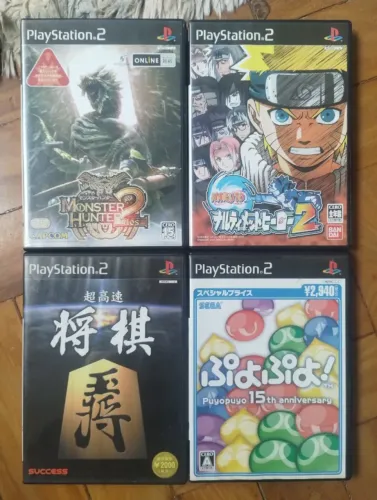 Lote jogos PS2 Japonês Original