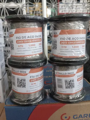 FIO DE AÇO INOX PARA CERCA ELÉTRICA 0,70/ Bufallo