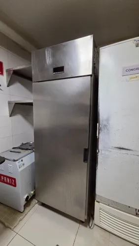 REFRIGERADOR VERTICAL ELVI PROFISSIONAL INOX 