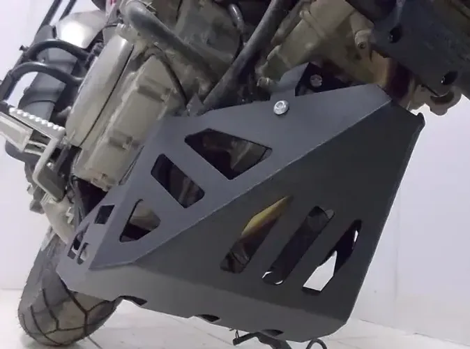 Protetor Carter Aço Usado Suzuki Vstrom 650 Chapam Necessita Reparo